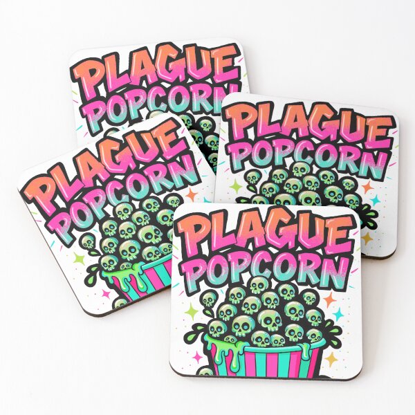 Item preview, Plague Popcorn – Creepy Cute Horror Snack by Beautifully Blaze designed and sold by October Forever.