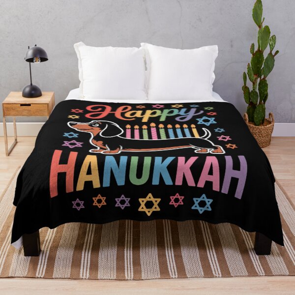 Item preview, Dachshund Dog Menorah Jewish Happy Hanukkah Chanukah Pajama designed and sold by HellD3vil-Art.