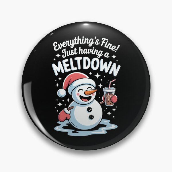 Item preview, Everything's Fine Just Having Meltdown Snowman Winter designed and sold by HellD3vil-Art.