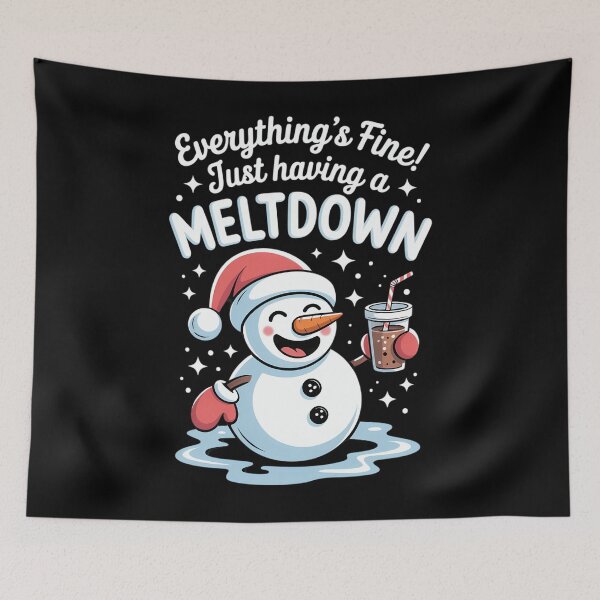 Item preview, Everything's Fine Just Having Meltdown Snowman Winter designed and sold by HellD3vil-Art.