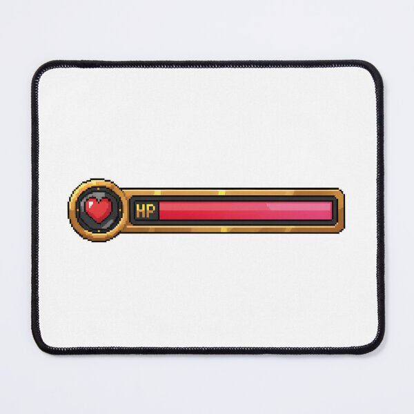 Item preview, Pixel Art HP Health Bar Gaming Interface - Retro 32-Bit Life Gauge designed and sold by Greemo03.