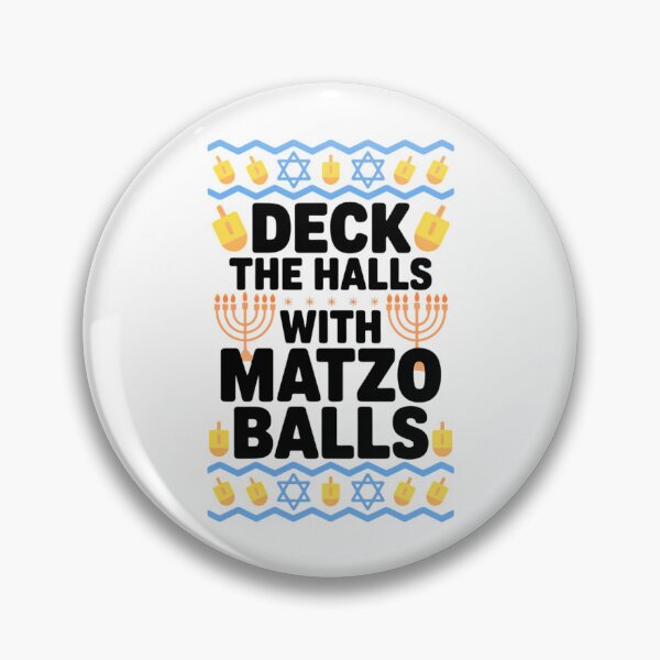 Item preview, Hanukkah Deck Hall With Matzo Ball Ugly Sweater Jewish designed and sold by Moon-Ape.