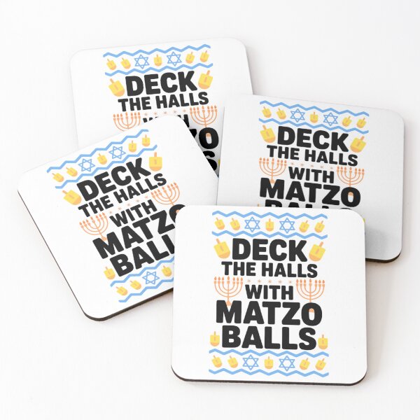 Item preview, Hanukkah Deck Hall With Matzo Ball Ugly Sweater Jewish designed and sold by Moon-Ape.