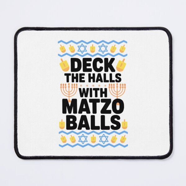 Item preview, Hanukkah Deck Hall With Matzo Ball Ugly Sweater Jewish designed and sold by Moon-Ape.