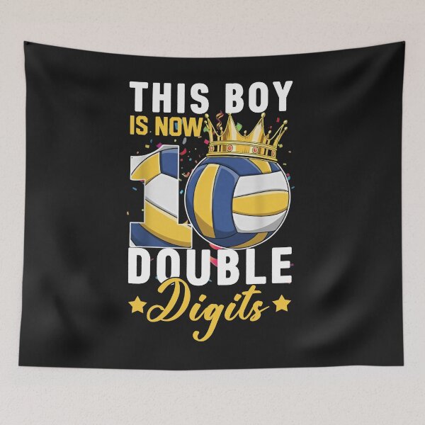 Item preview, Volleyball 10th Birthday Boy Tee designed and sold by TinaMDedrick.