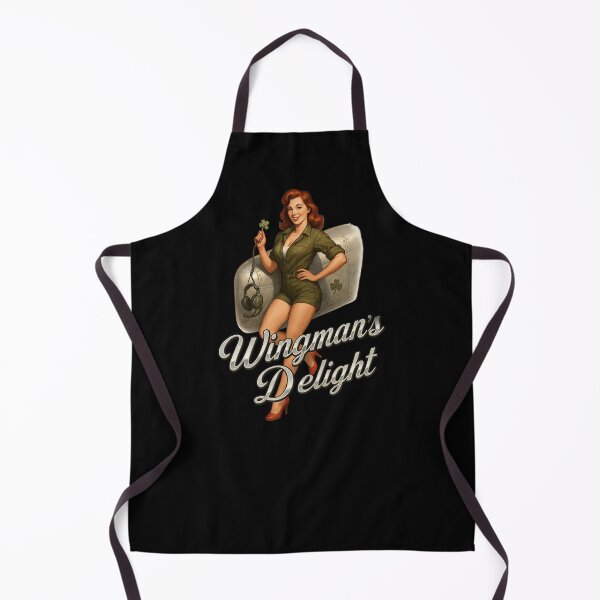 Item preview, Wingman’s Delight — Vintage WWII Pinup Nose Art designed and sold by getpressedshirt.