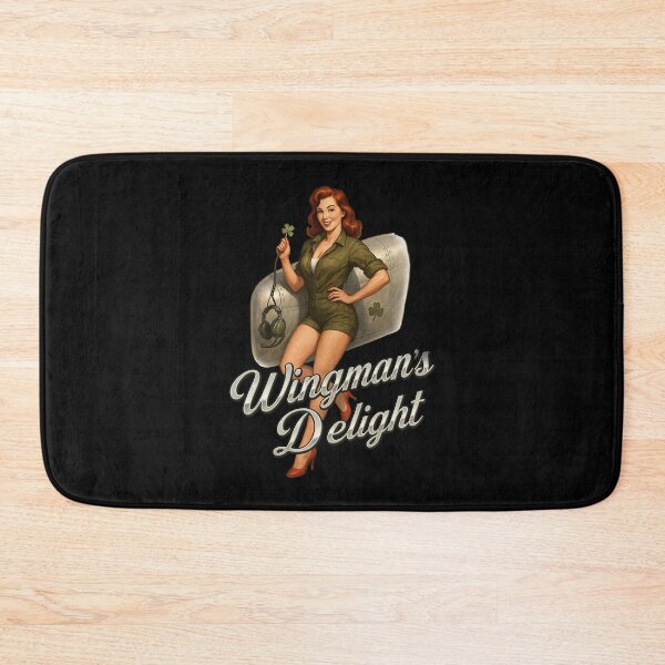 Item preview, Wingman’s Delight — Vintage WWII Pinup Nose Art designed and sold by getpressedshirt.