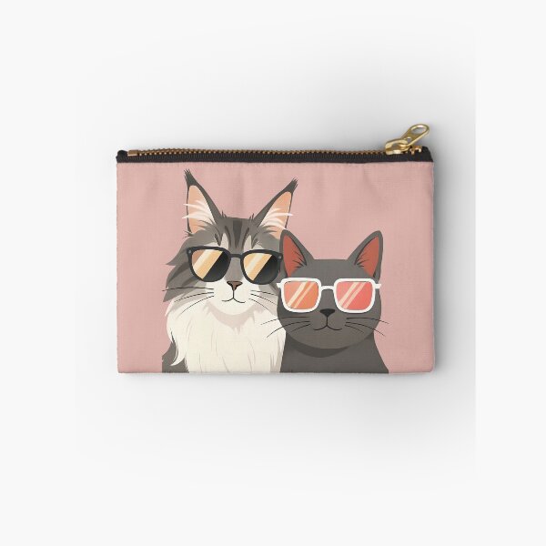 Item preview, Two Cool Grey Cats | T-shirt Cats  designed and sold by Whimsical Cat Designs.