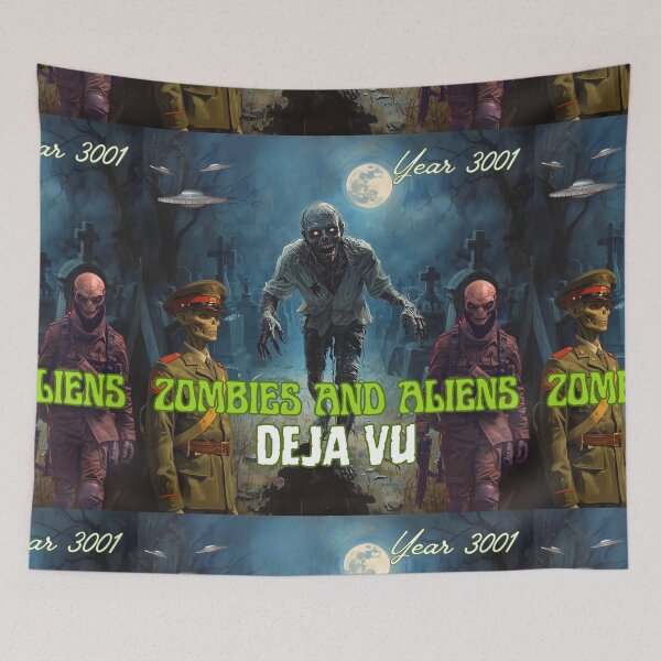Item preview, Zombies and Aliens: Déjà Vu – Year 3001 designed and sold by circleback.