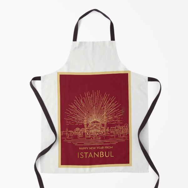 Item preview, Happy New Year From Istanbul Golden Skyline Art designed and sold by asliberry.