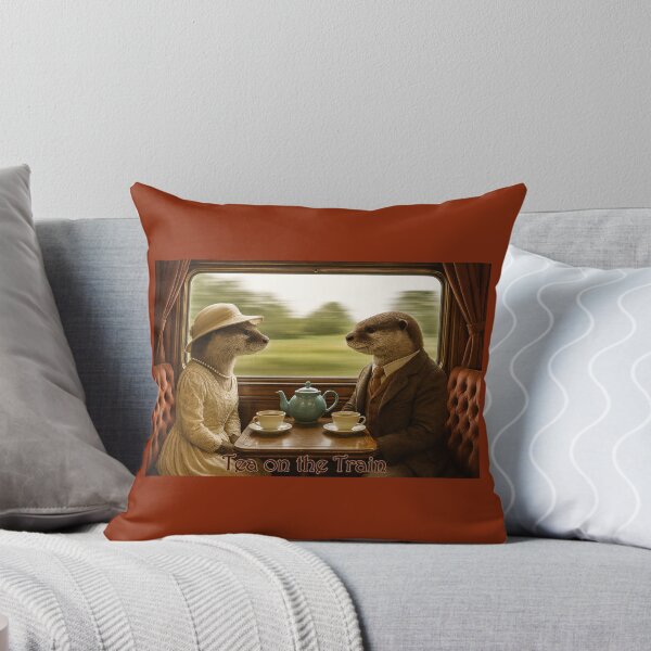Item preview, Otters Having Tea on the Train Circa 1923 designed and sold by Tridentulus.