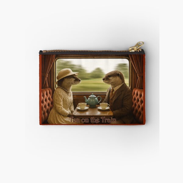 Item preview, Otters Having Tea on the Train Circa 1923 designed and sold by Tridentulus.