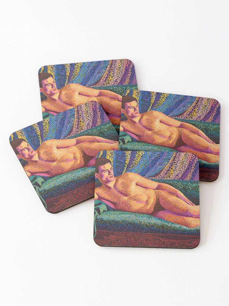 Thumbnail 1 of 5, Coasters (Set of 4), Chromatic Reverie designed and sold by Seduction-art.