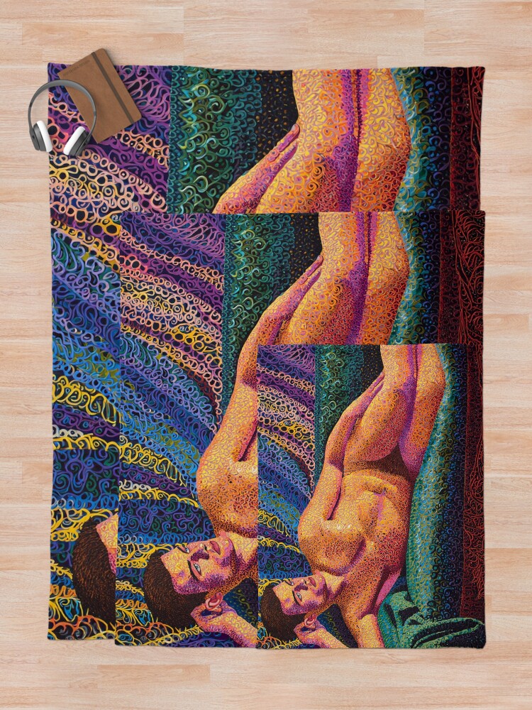 Thumbnail 5 of 6, Throw Blanket, Chromatic Reverie designed and sold by Seduction-art.