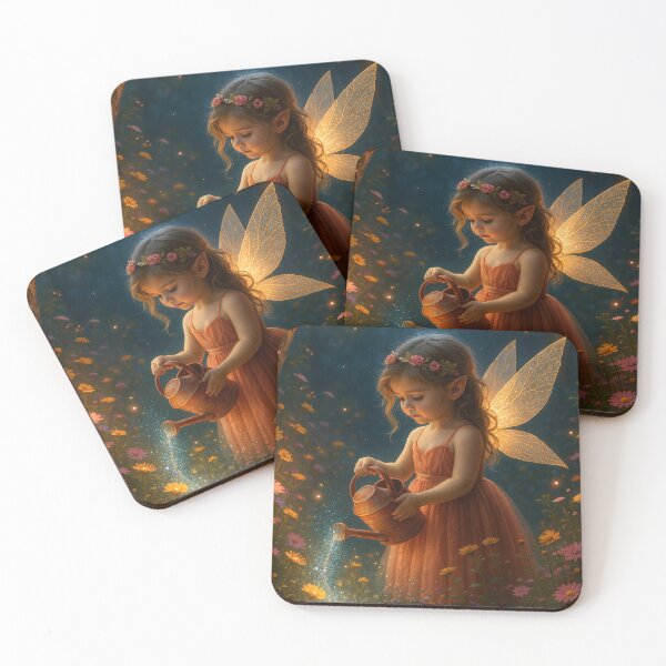 Item preview, Aurelia – Keeper of the Petalglow Garden | Fairy Fantasy Art by Jennifer Moor designed and sold by MythicmoorArt.