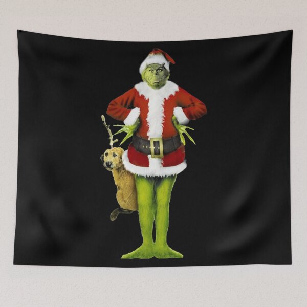 Item preview, Grinch Funny Christmas Costume With Silly Holiday Dog Art designed and sold by TREYA ALLEN.