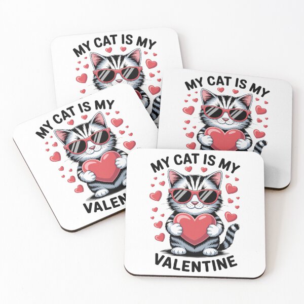Item preview, My Cat Is My Valentine, Valentines Day, Cat Dad & Cat Mom designed and sold by VENOM0RIOT.