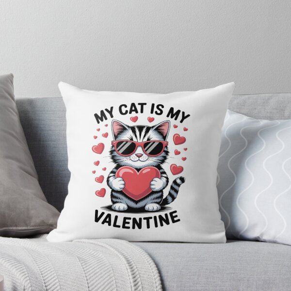 Item preview, My Cat Is My Valentine, Valentines Day, Cat Dad & Cat Mom designed and sold by VENOM0RIOT.