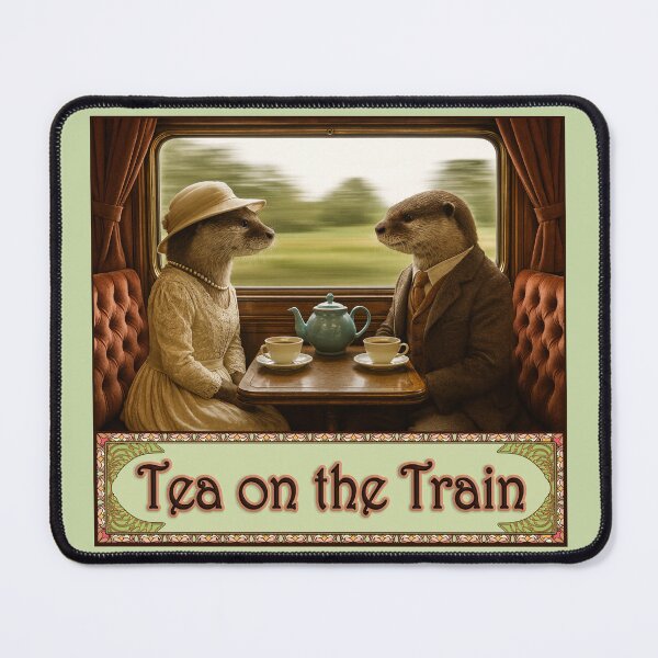 Item preview, Otters Have Tea on the Train Circa 1923 designed and sold by Tridentulus.
