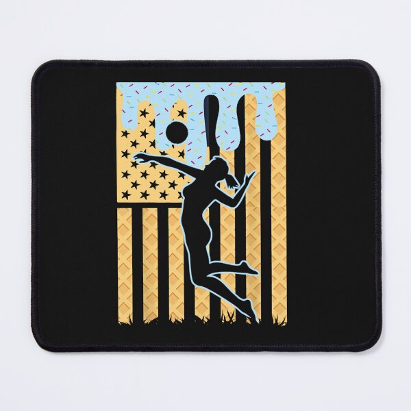Item preview, USA Waffle Cone Volleyball Girl Tee designed and sold by TinaMDedrick.