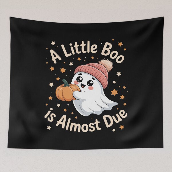 Item preview, A Little Boo is Almost Due Cute Halloween designed and sold by BiellaSar.