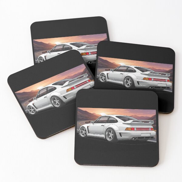 Item preview, Classic Widebody Sports Coupe Sunset Drive - Mountain Road Automotive Enthusiast Art designed and sold by nhstaruna.
