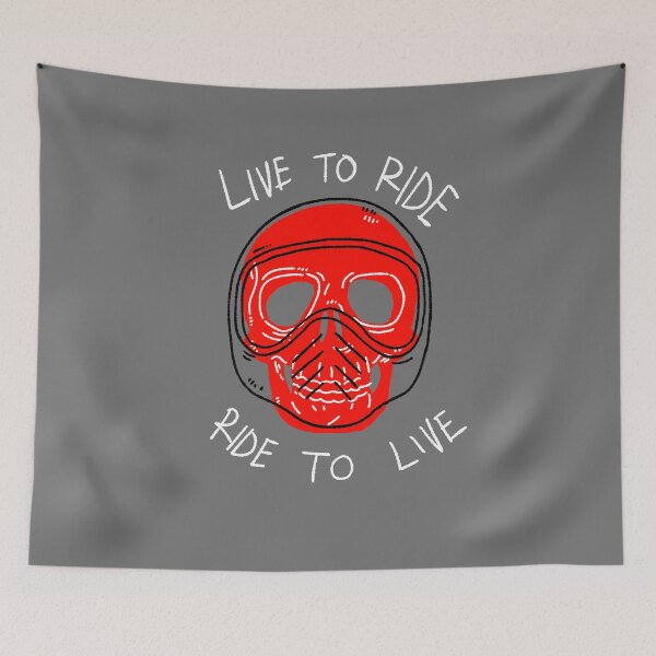 Item preview, Bold Live To Ride Motorcycle Skull Graphic designed and sold by RNASstuff.