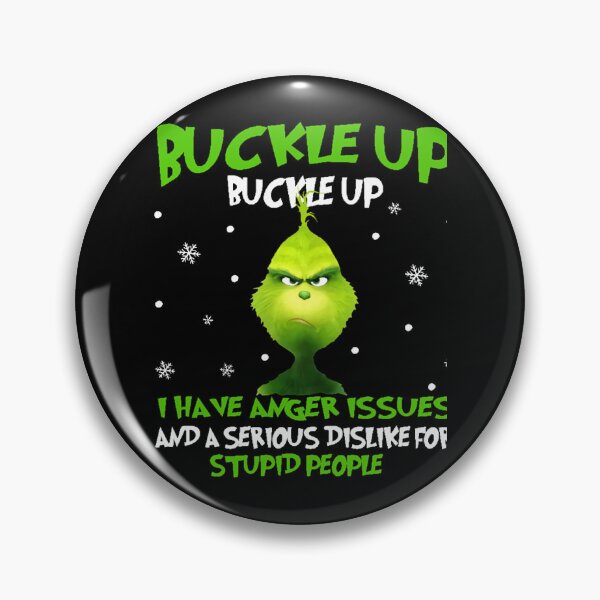 Item preview, Grinch Funny Anger Issues Quote Christmas Humor Design designed and sold by pluekeethi.