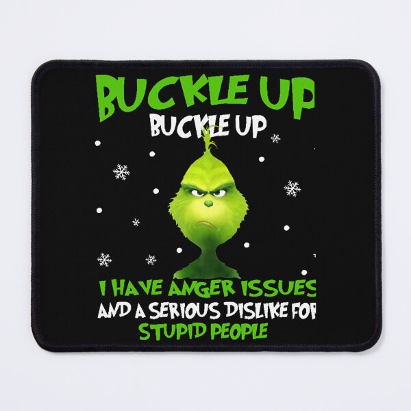 Item preview, Grinch Funny Anger Issues Quote Christmas Humor Design designed and sold by pluekeethi.