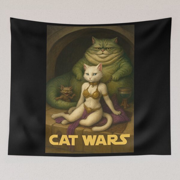 Item preview, Retro Cat Wars designed and sold by Dragon Space.