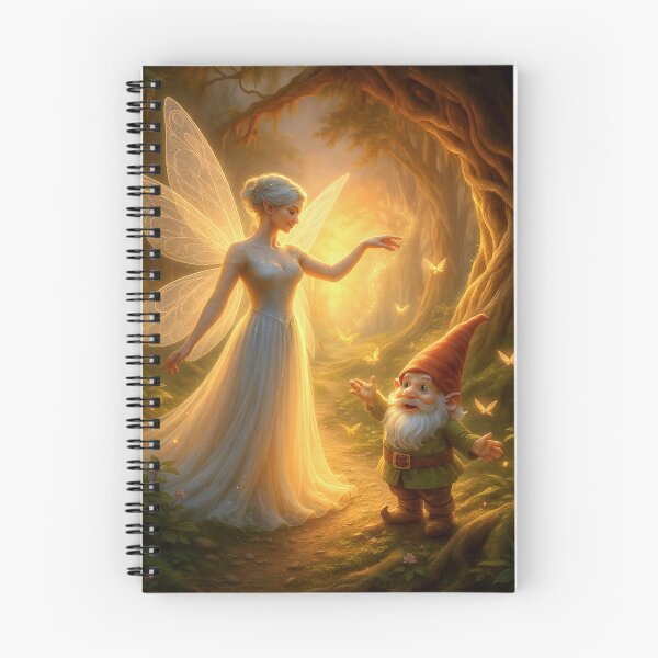 Item preview, Elaria and the Gnome of Dawnlight Hollow designed and sold by MythicmoorArt.