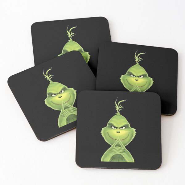 Item preview, Grinch Sneaky Evil Smile Christmas Mischief Cartoon Art designed and sold by Ariella Whitney.