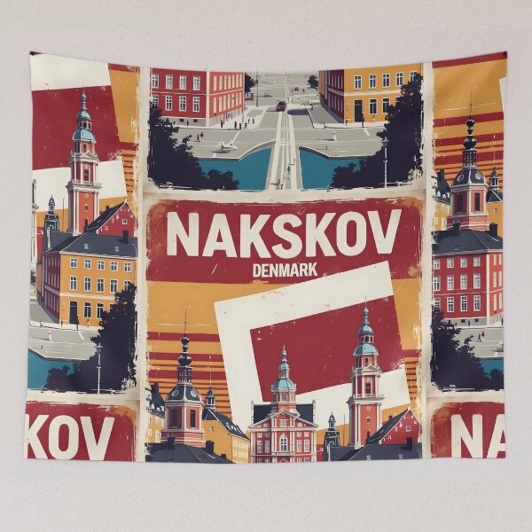 Item preview, Nakskov Denmark 1950s Vintage Travel Tourism designed and sold by TravelersGems.