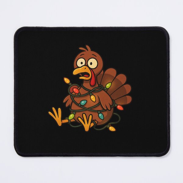 Item preview, A Turkey Wrapped in Christmas Lights Thanksgiving Christmas Tree designed and sold by Spank My Yeti.