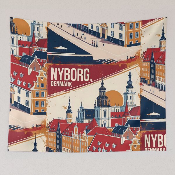 Item preview, Nyborg Denmark 1950s Vintage Travel Tourism designed and sold by TravelersGems.