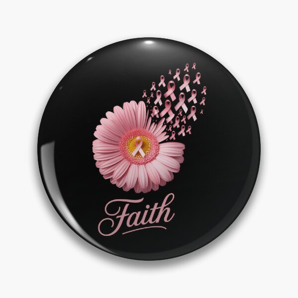 Item preview, Pink Ribbon Daisy Faith - Breast Cancer Awareness designed and sold by VENOM0RIOT.