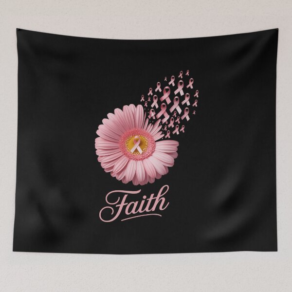 Item preview, Pink Ribbon Daisy Faith - Breast Cancer Awareness designed and sold by VENOM0RIOT.