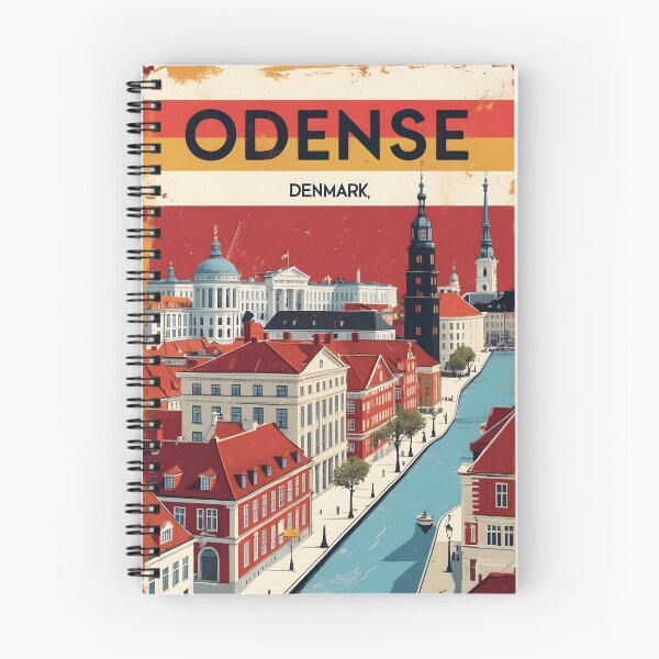 Item preview, Odense Denmark 1950s Vintage Travel Tourism designed and sold by TravelersGems.