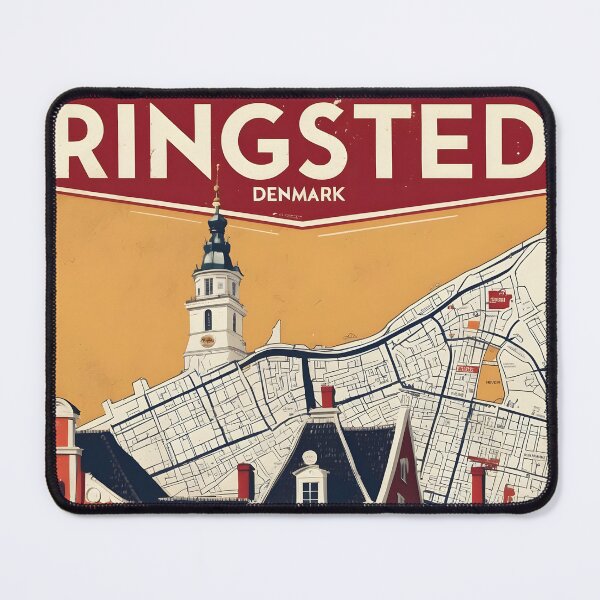 Item preview, Ringsted Denmark 1950s Vintage Travel Tourism designed and sold by TravelersGems.