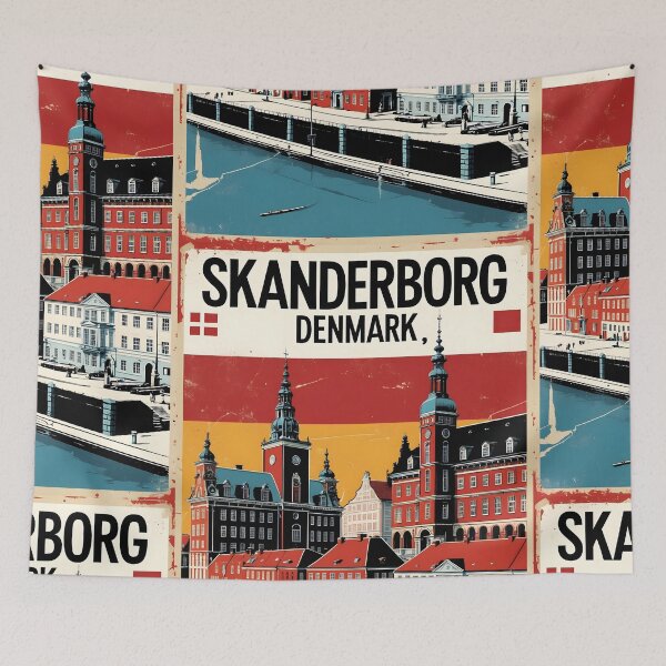 Item preview, Skanderborg Denmark 1950s Vintage Travel Tourism designed and sold by TravelersGems.