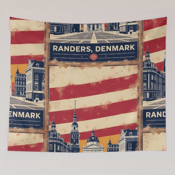 Item preview, Randers Denmark 1950s Vintage Travel Tourism designed and sold by TravelersGems.
