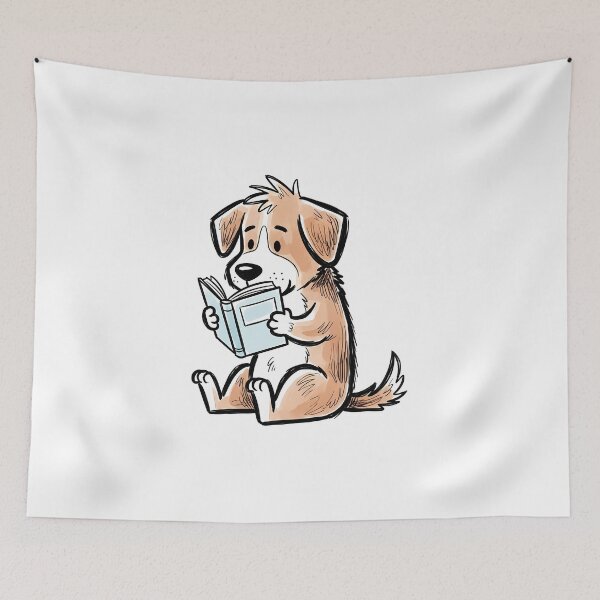 Item preview, Dog Reading a Book designed and sold by Thunderbelts.