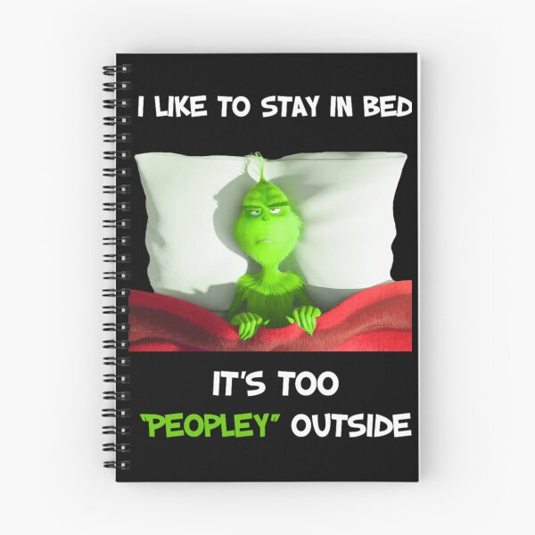 Item preview, Grinch Lazy Day Funny Bed Quote Christmas Humor Design designed and sold by Hadley Murphy.