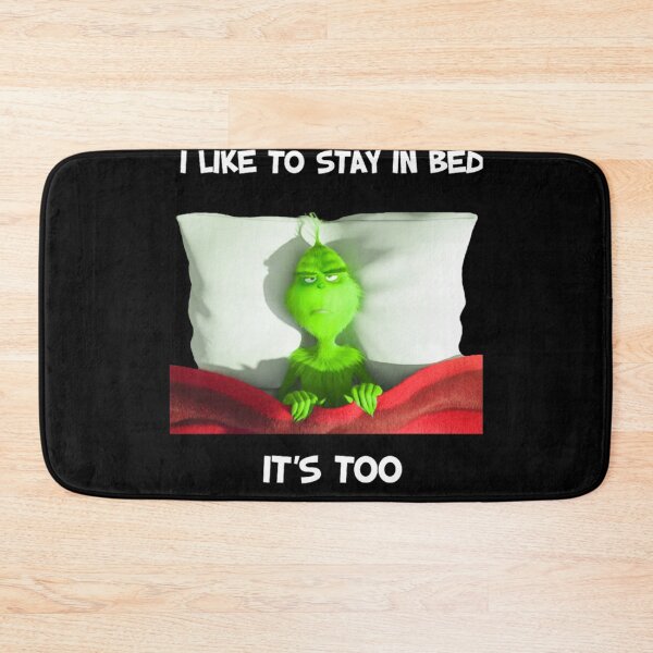 Item preview, Grinch Lazy Day Funny Bed Quote Christmas Humor Design designed and sold by Hadley Murphy.