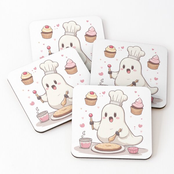 Item preview, Floating Cupcake Ghost – Whimsical Bakery designed and sold by Chicmorph.