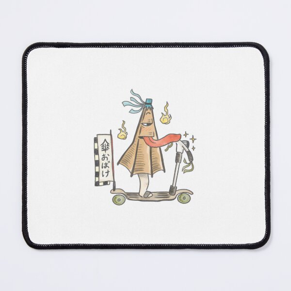 Item preview, A Cute Japanese Folklore Creature Kasa Obake On An Old School Scooters designed and sold by Rimywalls.