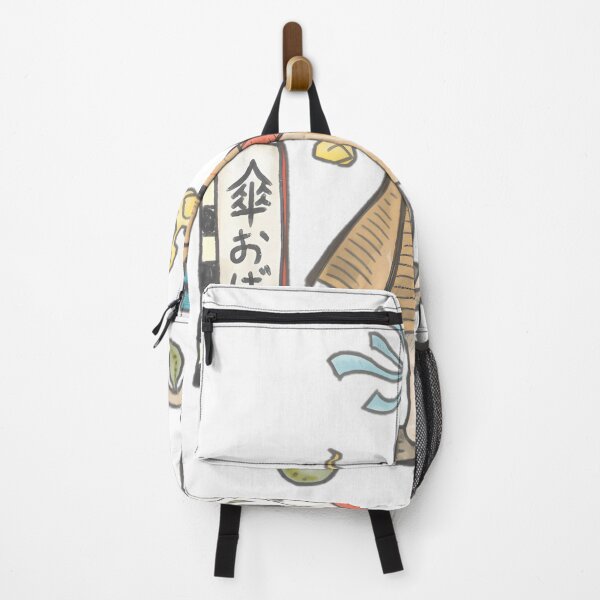 Item preview, A Cute Japanese Folklore Creature Kasa Obake On An Old School Scooters designed and sold by Rimywalls.