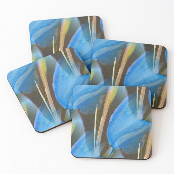Item preview, Bright Floral Abstract Pattern in Blue designed and sold by Artistestella.