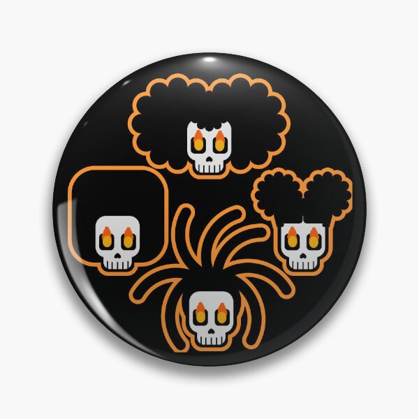 Item preview, Nappy Halloween 4 skulls designed and sold by GF Design.