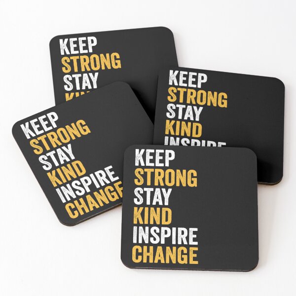 Item preview, Keep Strong Stay Kind Inspire Change - Motivational Spirit Quote designed and sold by kafferahelma.